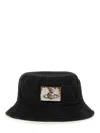 Vivienne Westwood Logo Cotton Bucket Hat In Black
