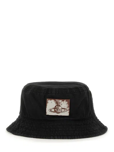 VIVIENNE WESTWOOD VIVIENNE WESTWOOD BUCKET HAT WITH LOGO