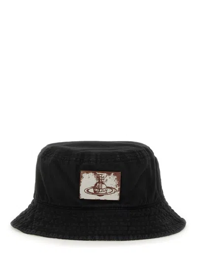 VIVIENNE WESTWOOD BUCKET HAT WITH LOGO