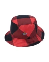 Vivienne Westwood Bucket Hat Woman Hat Red Size L Wool In Red