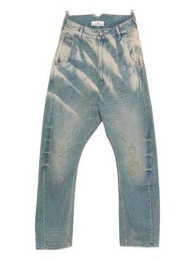 Vivienne Westwood Buckle-detail Jeans In Blue