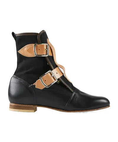 Vivienne Westwood Buckled Ankle Boots In Black