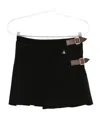 Vivienne Westwood Belted Pleated Mini Skirt In Black