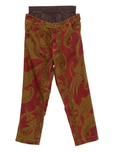 Vivienne Westwood Casual Trousers With Drawstring And Pockets In Multi