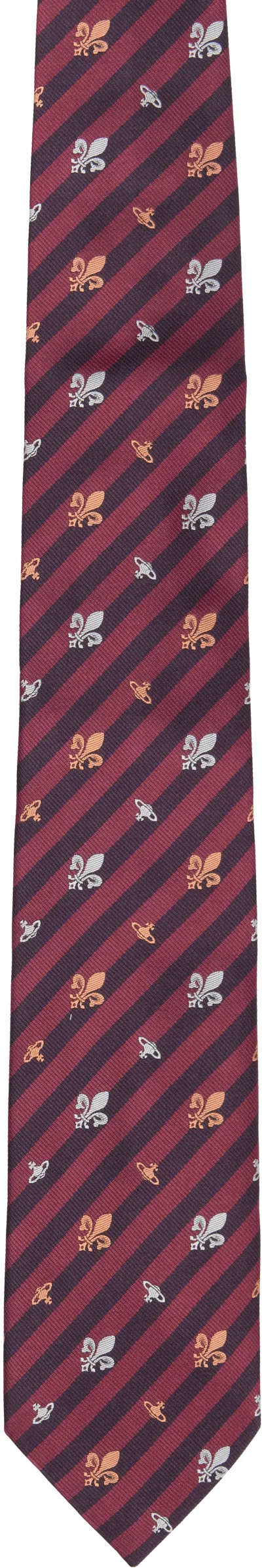 Vivienne Westwood Silk Tie In Red