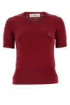 Vivienne Westwood Red Embroidered Logo Sweater