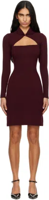 Vivienne Westwood Burgundy Pamela Minidress In Burgundy