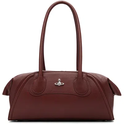 Vivienne Westwood Burgundy Shirley Small Holdall Bag In D405 Chestnut