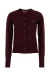 Vivienne Westwood Wool Cardigan With Long Sleeves And Crew Neck