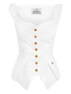 Vivienne Westwood Square-neck Button Down Top In White
