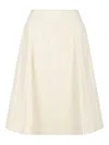 Vivienne Westwood Button Pleated Skirt In Neutral