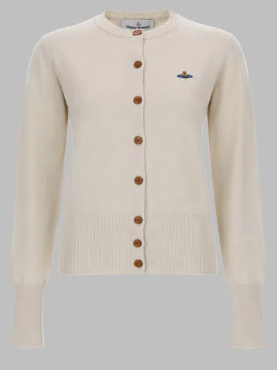 Vivienne Westwood Button-front Knit Cardigan In Neutral