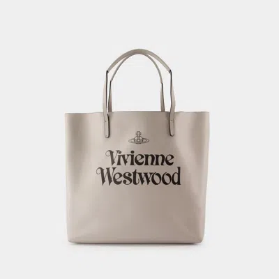 Vivienne Westwood Cabas Studio -  - Cuir - Gris In Grey