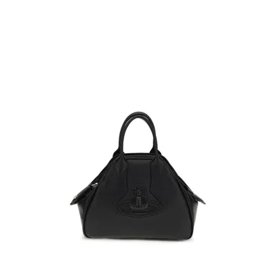 Vivienne Westwood Calf Leather Bos Taurus Women's Handbag In Black