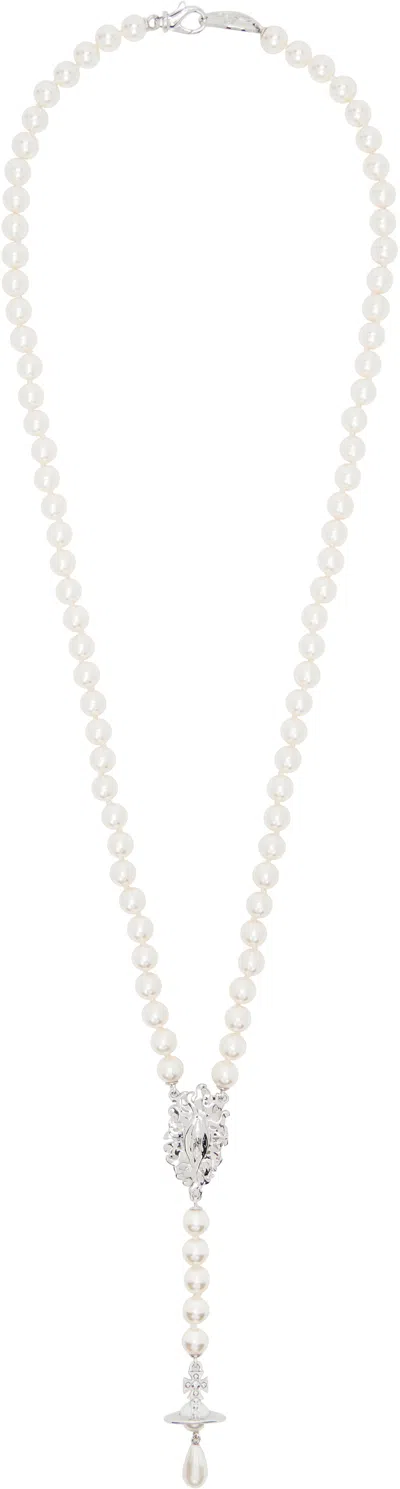 Vivienne Westwood Calista Long Pearl Necklace