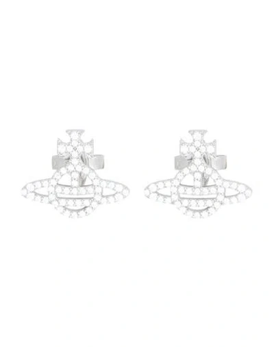 Vivienne Westwood Calliope Earrings Woman Earrings Platinum Size - 925/1000 Silver In Metallic