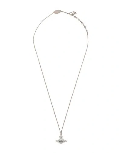 Vivienne Westwood Calliope Pendant Woman Necklace Silver Size - Recycled Silver, Cubic Zirconia