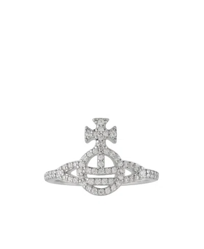 Vivienne Westwood Calliope Ring In Gray