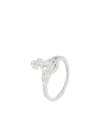 Vivienne Westwood Calliope Ring Woman Ring Platinum Size L 925/1000 Silver In Metallic