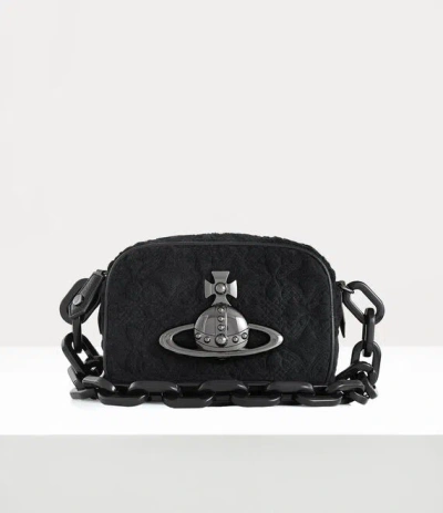 Vivienne Westwood Camera Bag Chain In Black