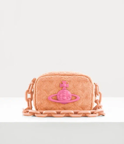 Vivienne Westwood Camera Bag Chain In Peach