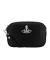 Vivienne Westwood Anna Crossbody Bag In Synthetic Leather In Black
