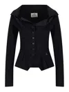 Vivienne Westwood Mens Black Monday Puffed-shoulders Cotton Shirt In Black