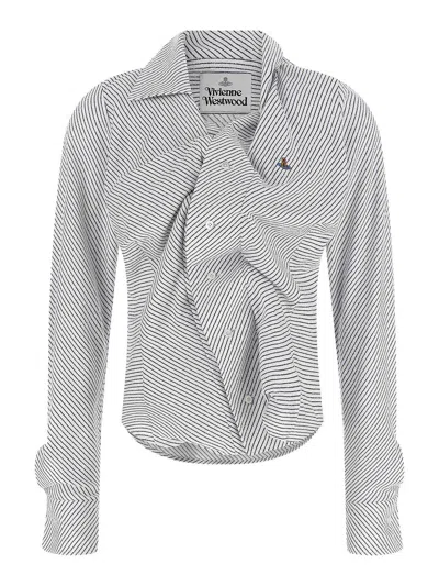 Vivienne Westwood Drunken Shirt In Gray