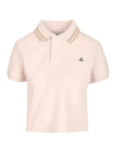 Vivienne Westwood Mini Ppolo Shirt In Pink
