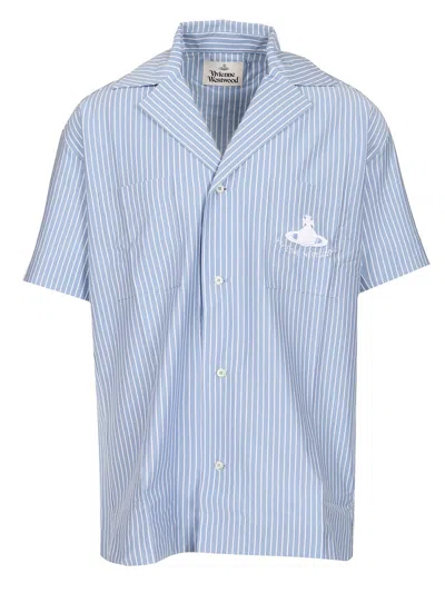 Vivienne Westwood Camp Shirt In Light Blue