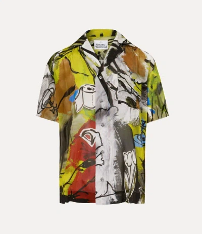 Vivienne Westwood Camp Shirt Polyester Wonderland S Men In Multi