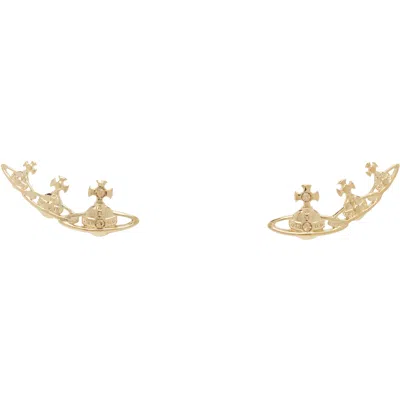 Vivienne Westwood Candy Earrings In R121 Gold / Light Co