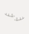 Vivienne Westwood Candy Earrings Silver Zirconia Women In Silver