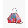 Vivienne Westwood Candy Tartan Yasmine Mini Coated-canvas Top-handle Bag In Candy Tartan
