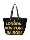 Vivienne Westwood Logo-plaque Top Handle Bag In Black