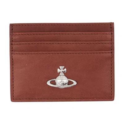 Vivienne Westwood Card Holder In Brown