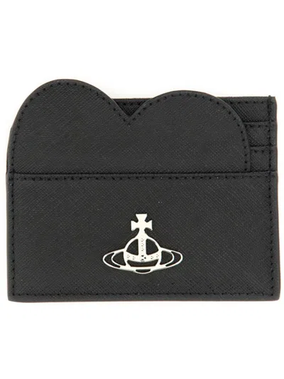 Vivienne Westwood Card Holder "heart In Black