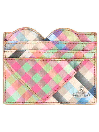 Vivienne Westwood Card Holder "heart" In Multi