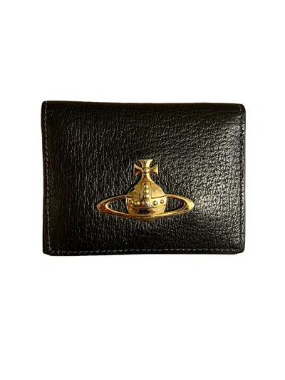 Pre-owned Vivienne Westwood Card Holder Wallet In Black