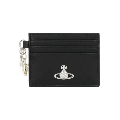 Pre-owned Vivienne Westwood Card Holder With Charms Bag 'black' | Women's Size Onesize
