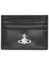 Vivienne Westwood Card Holder With Orb Detail In Brown