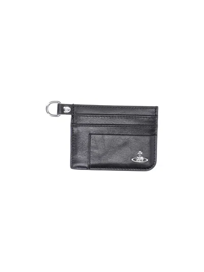 Vivienne Westwood Cardholder Flat Chain In Black