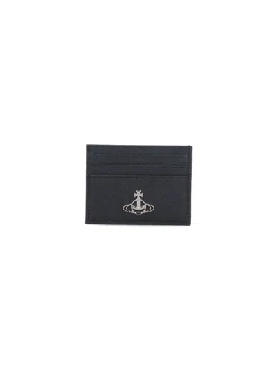 Vivienne Westwood Cardholder Logo In Black