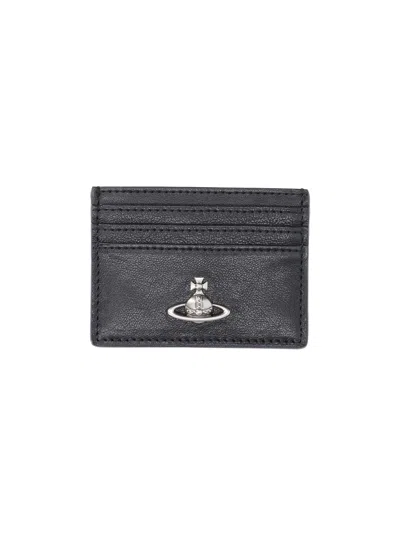 Vivienne Westwood Cardholder "orb" In Black