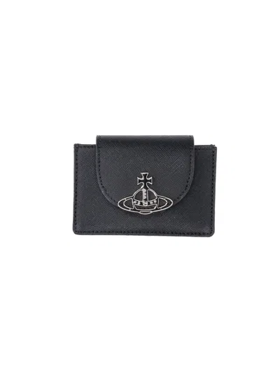 Vivienne Westwood Cardholder "orb" In Black