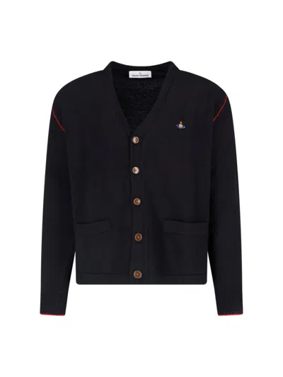 Vivienne Westwood Black Crew Neck Fitted Sweater