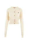 Vivienne Westwood Bea Cardigan Crewneck Long Sleeves In White