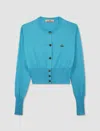 Vivienne Westwood Cardigan Crop Bea In Blue