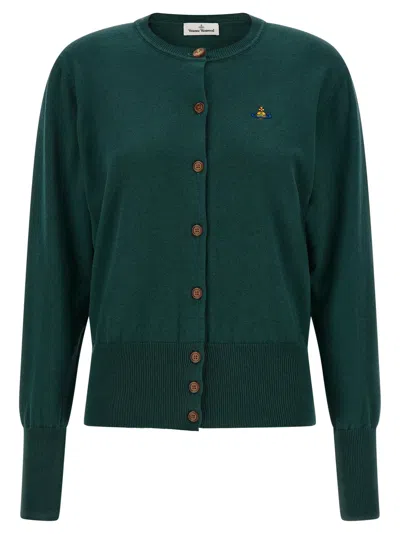 Vivienne Westwood Cardigan In Forest Green