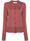 Vivienne Westwood Bea Wool And Silk Blend Cardigan In Pink